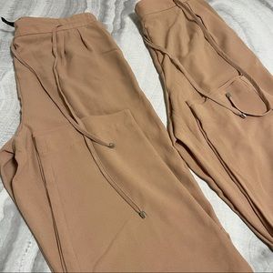 F21 nude pink loose dressy pants
